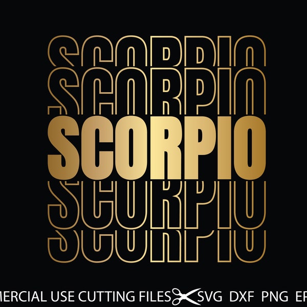 Scorpio SVG, Scorpio Png File, Afro Svg, Birthday Gift Svg, November Svg, October Svg, Zodiac Shirt Svg Cut File Silhouette, Cricut