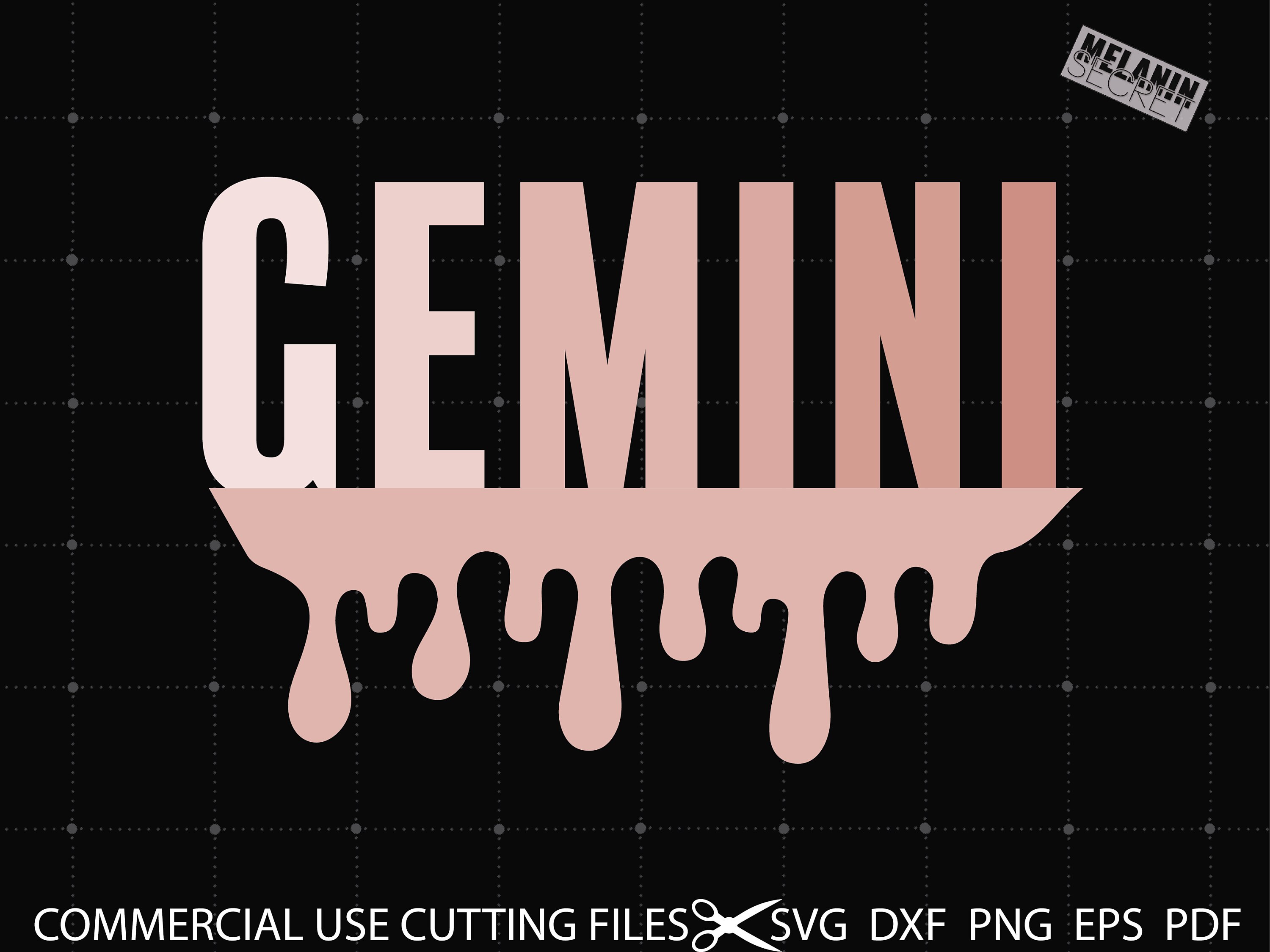 Gemini Drip Svg Zodiac Sign Svg Horóscopo Astrology Svg Etsy