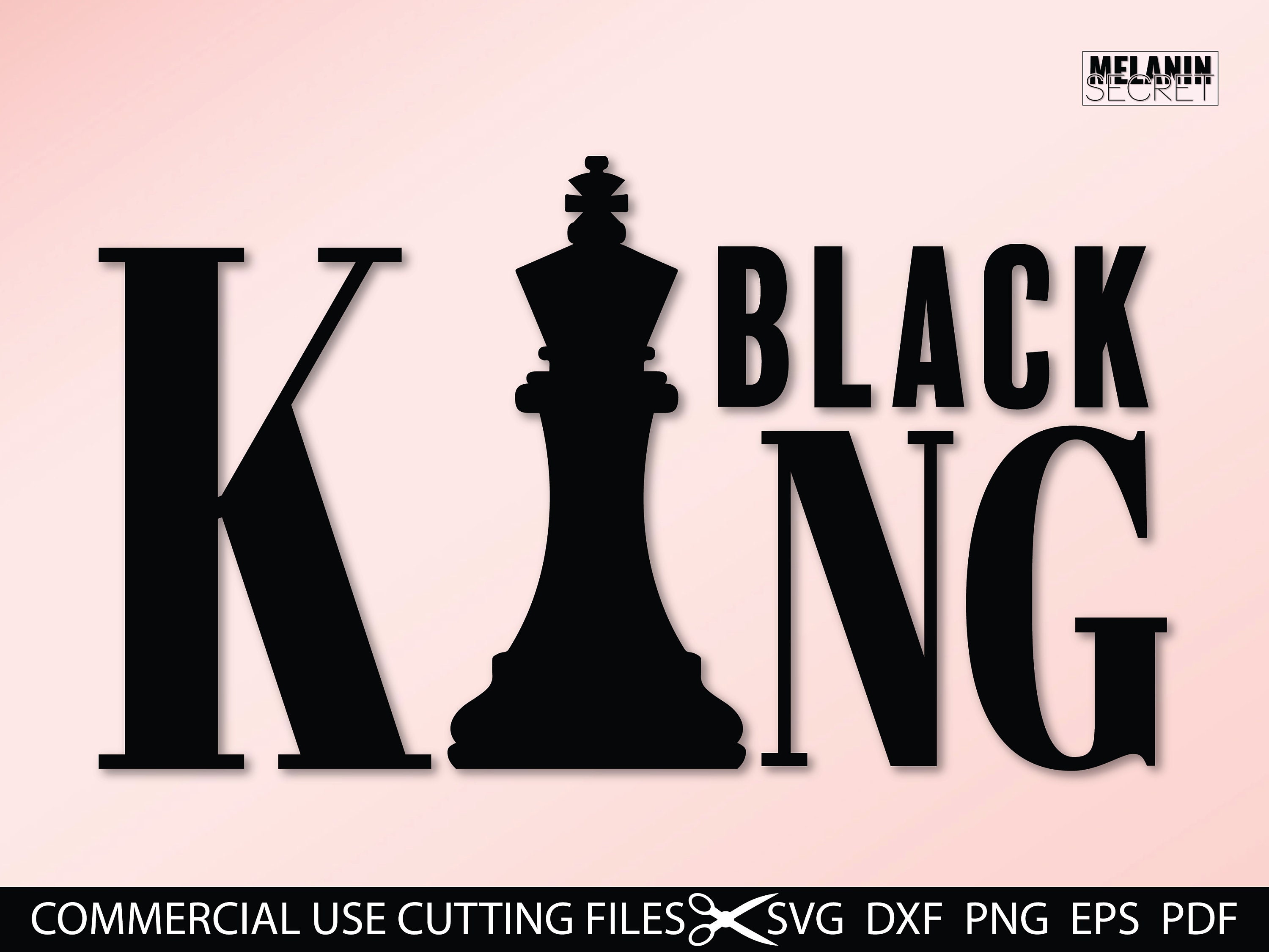 Black King svg, Chess piece, svg, png, eps, dxf, pdf