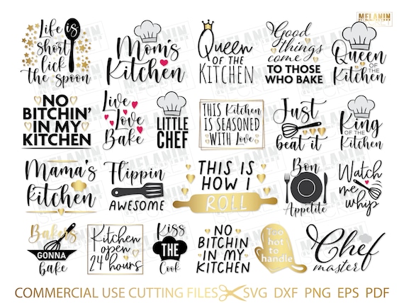 Kitchen Bunlde SVG Kitchen Sayings Svg Kitchen Svg Kitchen 