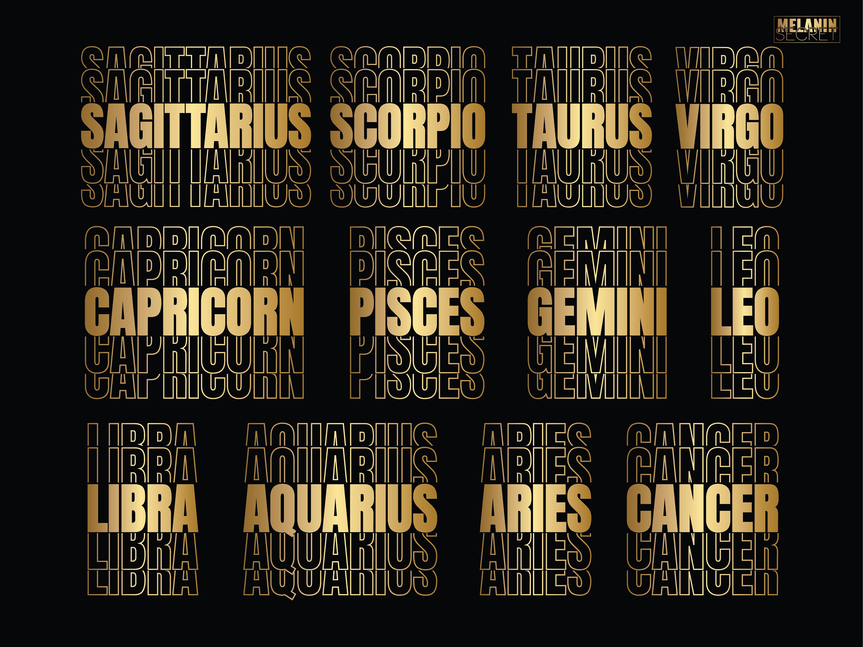 Zodiac Bundle SVG, Horoscope Svg, 12 Zodiac Designs Svg, Black Woman,…