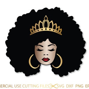 Afro Diva Drip SVG, Queen Boss, Lady, Black Woman, Crown, Drip, Nubian,  Melanin, SVG, PNG Vector Clipart Silhouette Cricut Cut Cutting -  Canada