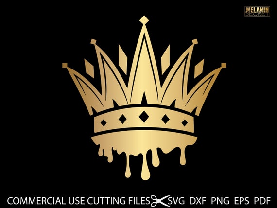 Download Queen Crown Drippin Svg Black Woman Crown Svg Melanin Svg Etsy