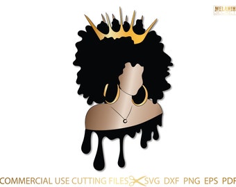Afro Girl Svg African American Woman SVG Afro Woman SVG Afro Face Svg Afro Portrait Svg Black Woman SVG Afro Queen Svg Afro Puff Svg