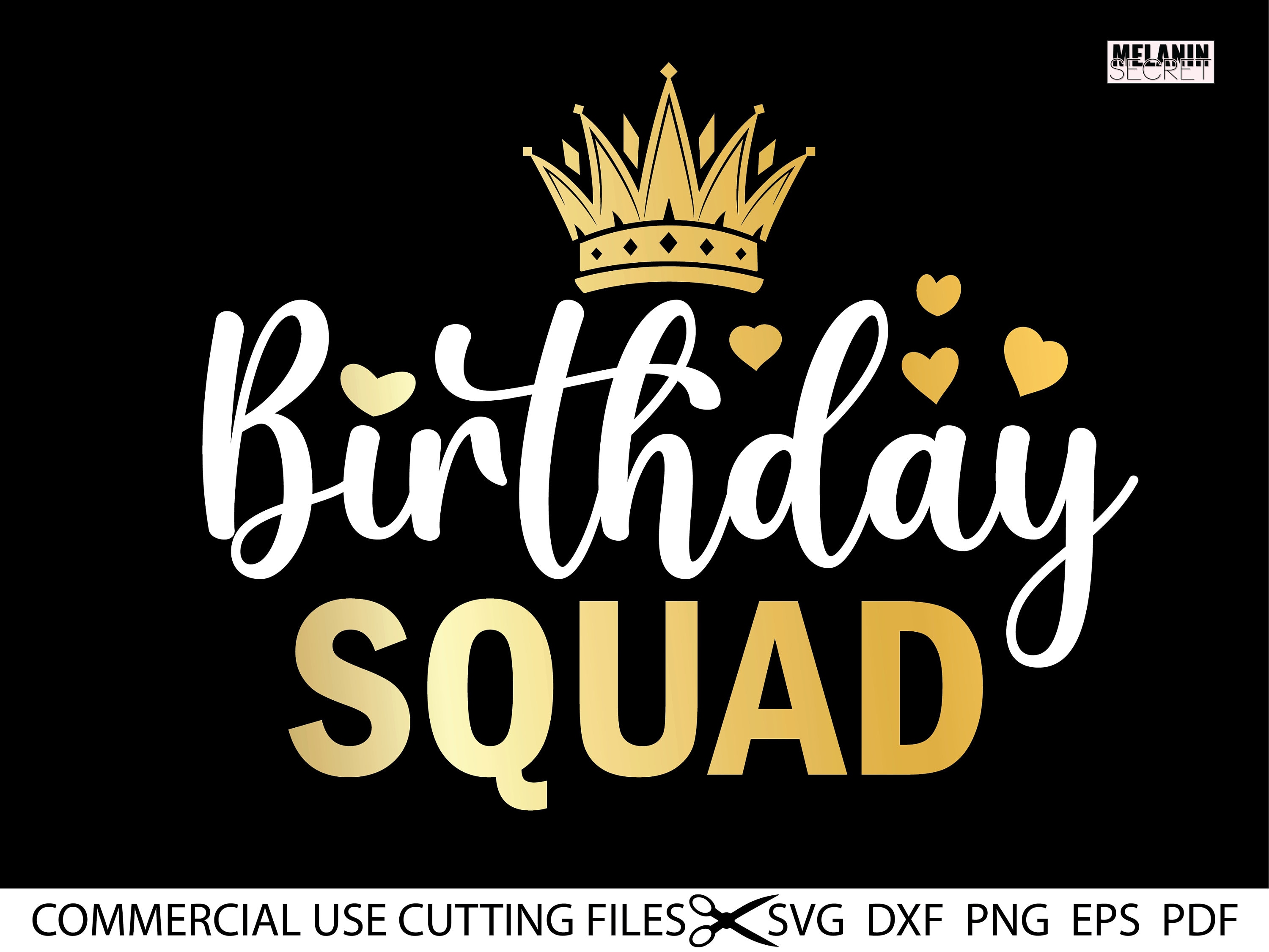 Download Birthday Squad SVG Birthday SVG Birthday Shirt File Happy ...
