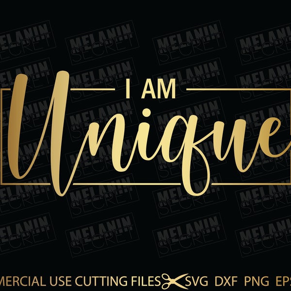 I Am Unique Svg, Unique Svg, Erfolg Svg, Hustler Svg, Empowered Svg, Girl Boss Svg, Momlife Svg, Grind Svg, Humble Svg