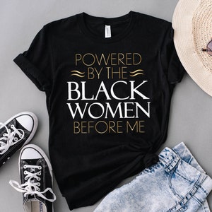 Powered by the Black Woman Before Me SVG, Black Queen Svg, Black King ...