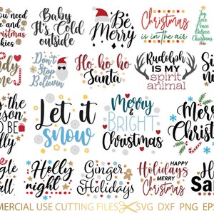 76 Christmas SVG Bundle, Winter Svg, Funny Christmas Svg, Winter Quotes Svg, Winter Sayings Svg, Holiday Svg, Christmas Sayings Quotes