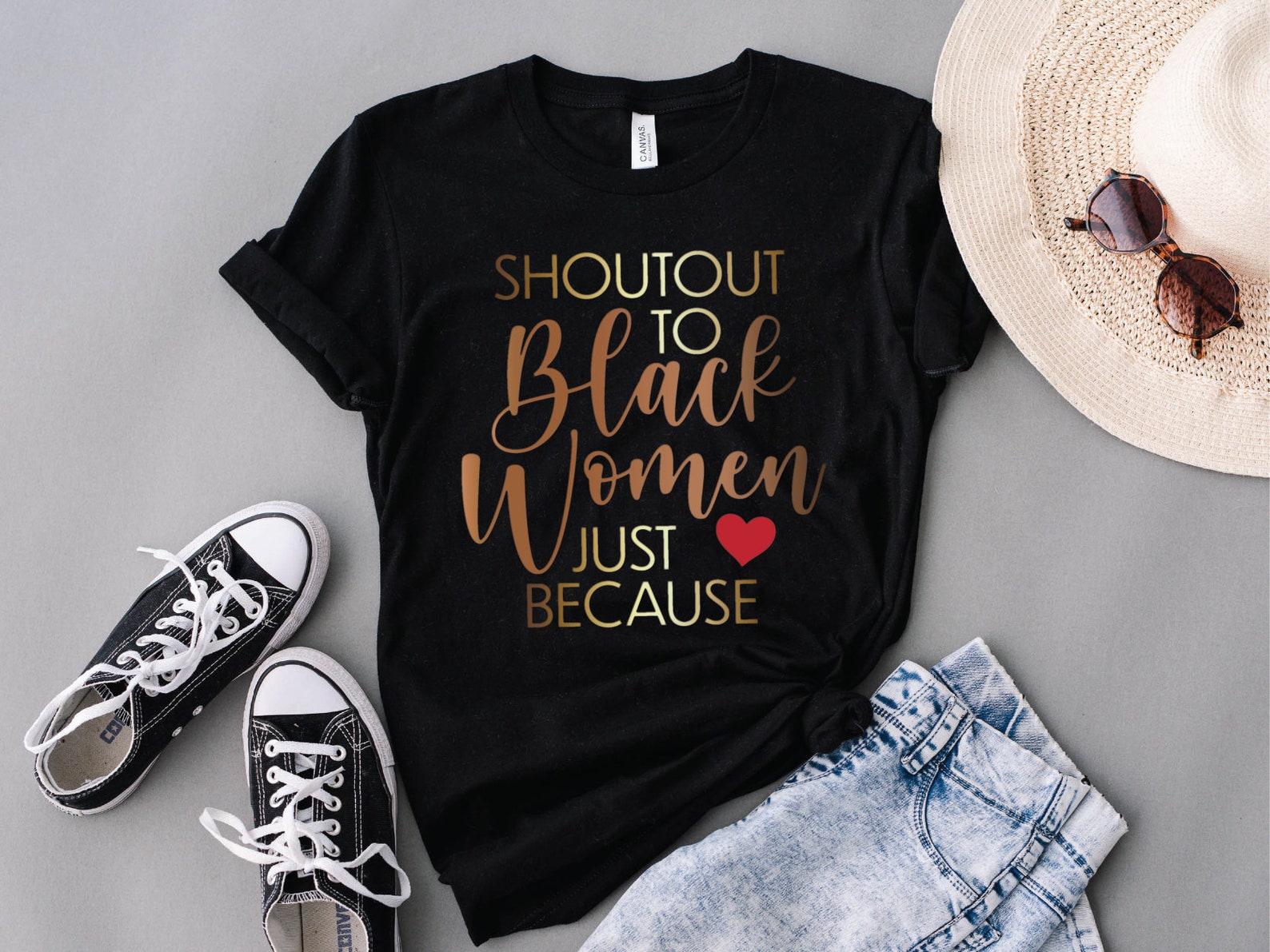 Shoutout to Black Woman Just Because SVG Black Queen Svg - Etsy