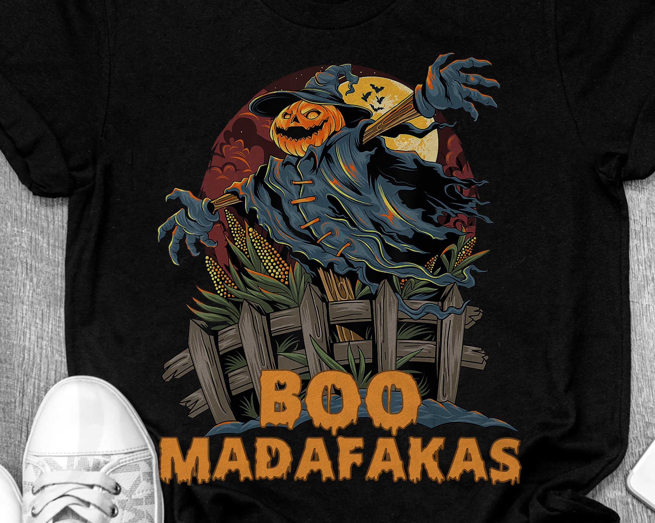 Discover Boo Boo Madafakas Gruseliger Kürbis Trick or Treat Halloween T-Shirt
