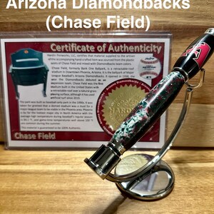 Sports Memorabilia Rollerball Pens | Unique Gift for Sports Fans Arizona Diamondbacks