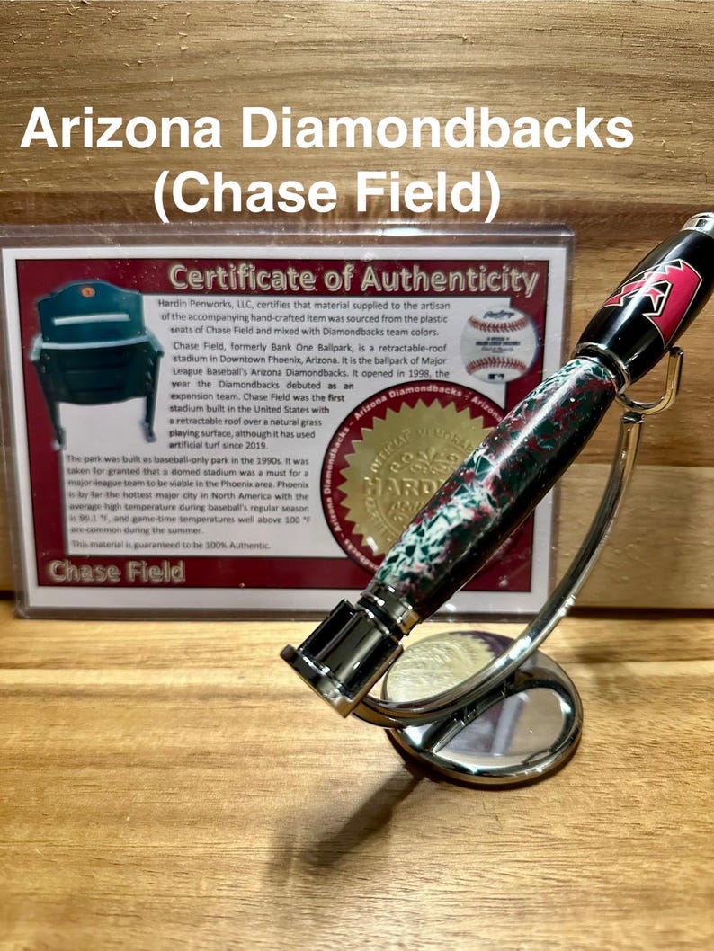 Sports Memorabilia Rollerball Pens | Unique Gift for Sports Fans Arizona Diamondbacks