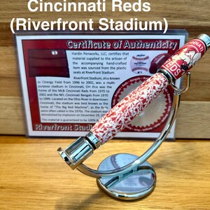 Sports Memorabilia Rollerball Pens | Unique Gift for Sports Fans Cincinnati Reds