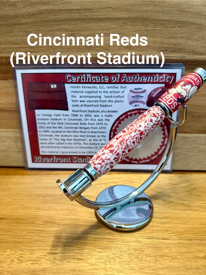 Sports Memorabilia Rollerball Pens | Unique Gift for Sports Fans Cincinnati Reds