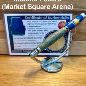 Sports Memorabilia Rollerball Pens | Unique Gift for Sports Fans Indiana Pacers