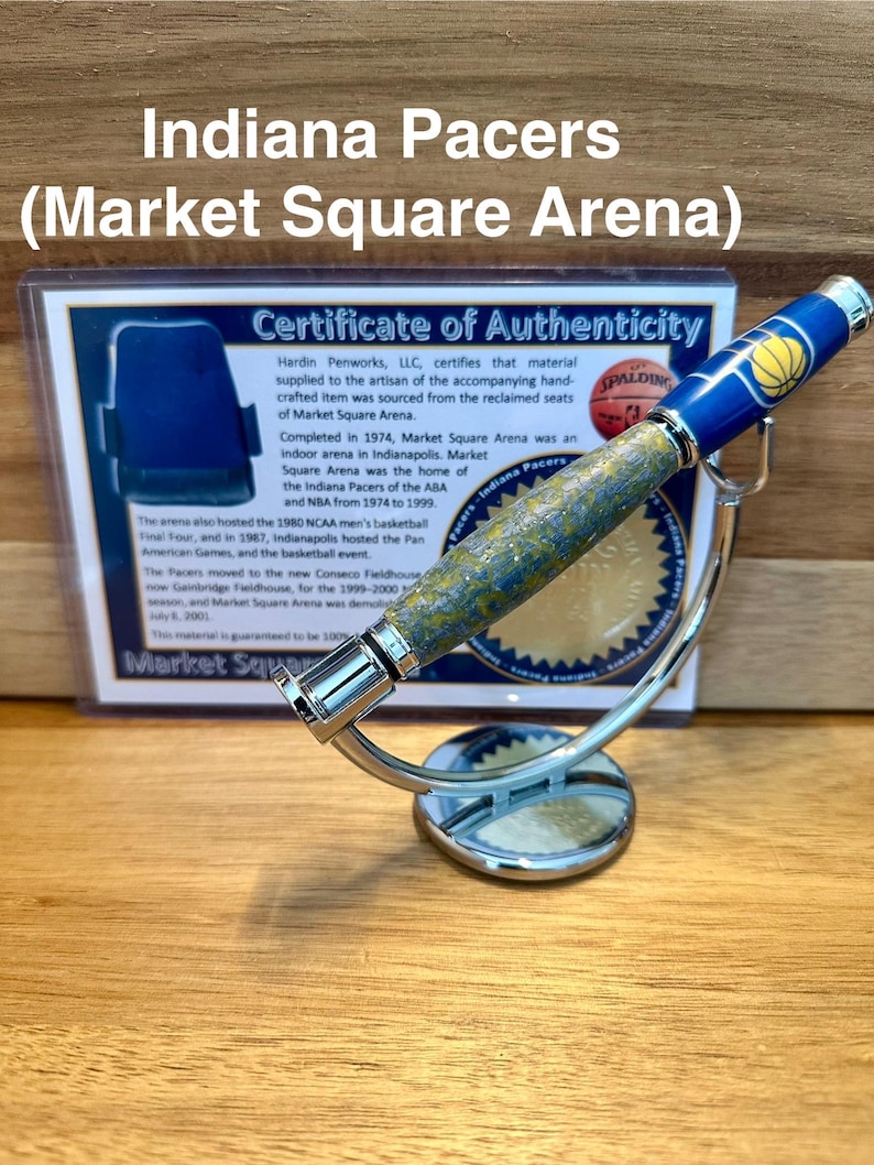 Sports Memorabilia Rollerball Pens | Unique Gift for Sports Fans Indiana Pacers