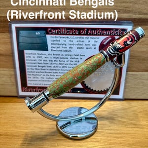 Sports Memorabilia Rollerball Pens | Unique Gift for Sports Fans Cincinnati Bengals
