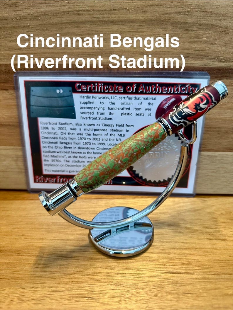 Sports Memorabilia Rollerball Pens | Unique Gift for Sports Fans Cincinnati Bengals