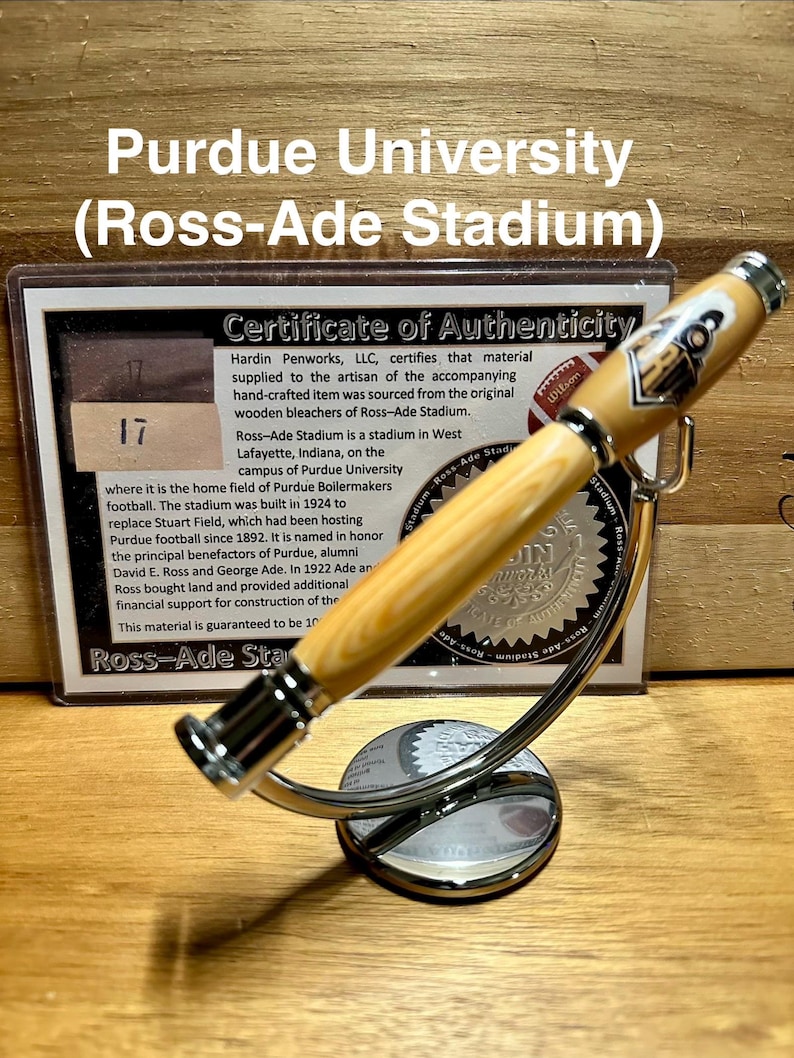 Sports Memorabilia Rollerball Pens | Unique Gift for Sports Fans Purdue University