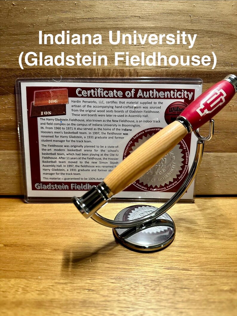 Sports Memorabilia Rollerball Pens | Unique Gift for Sports Fans Indiana University