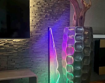 Acrylic LED Floor Lamp: Modern Ambiance Lighting
