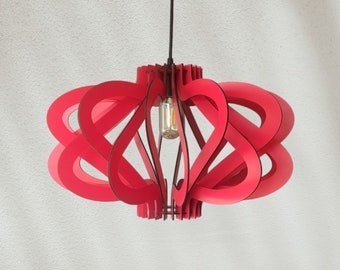 Scandinavian Wood Pendant Lamp: Modern Chandelier Lighting