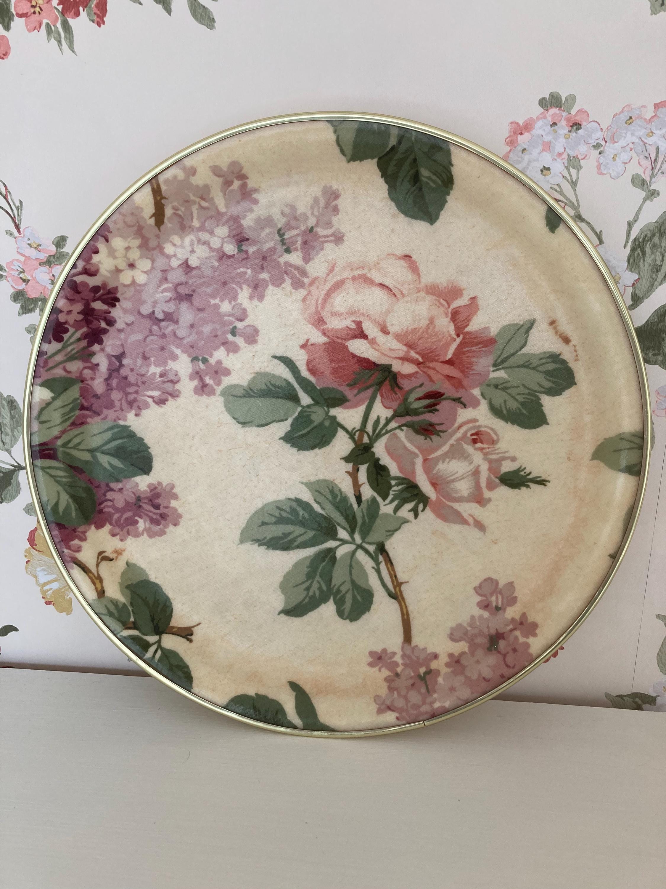ヴィンテージ Arnold Designs トレー イギリス製 フラワー柄 イギリス ビンテージ British Anchor Pottery 花柄 プレート