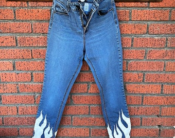 Flame Jeans - Etsy