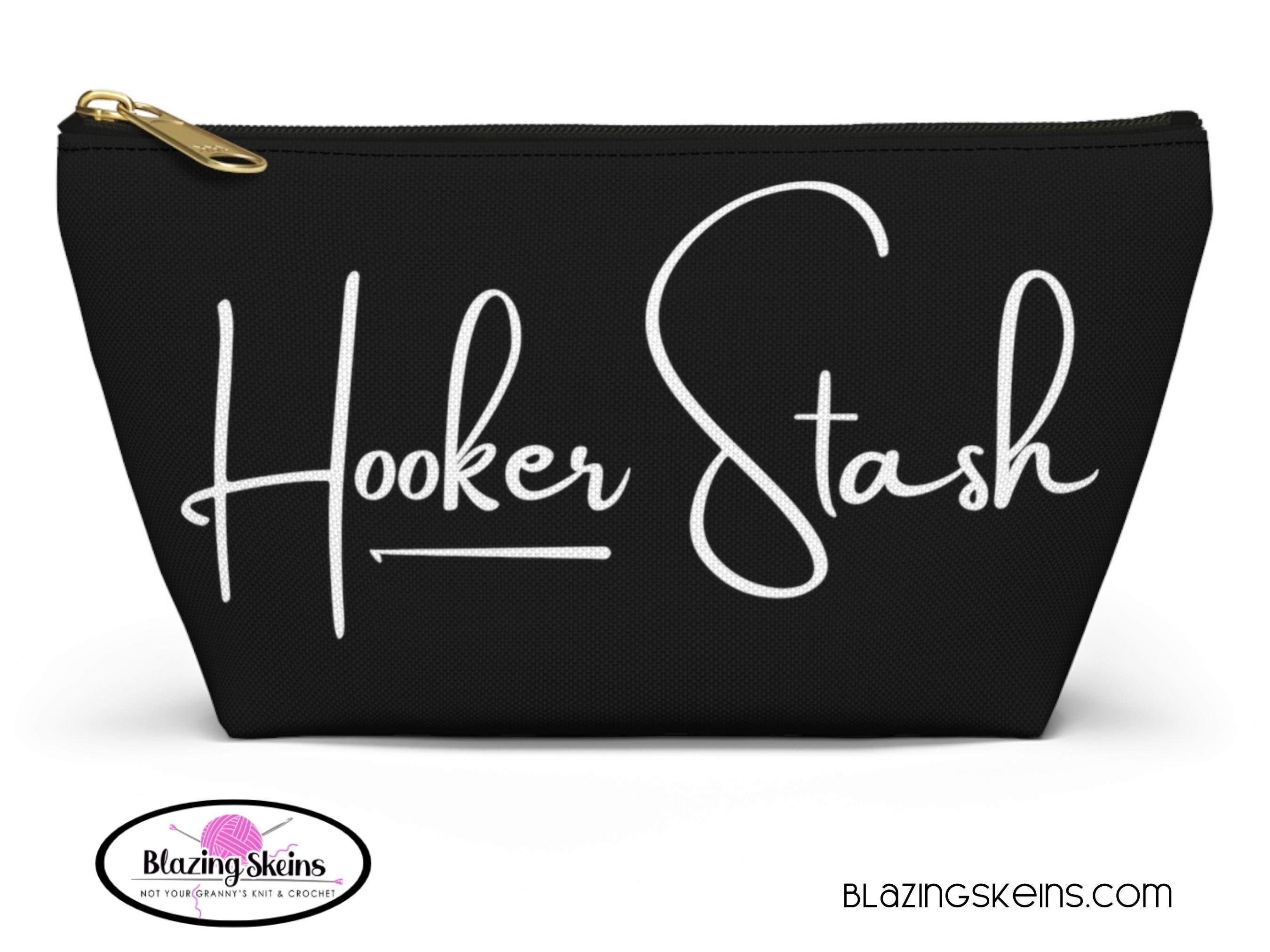 Crochet Hook Case Small Zipper Pouch Project Bag Hooker Stash B-040B-CA-A 