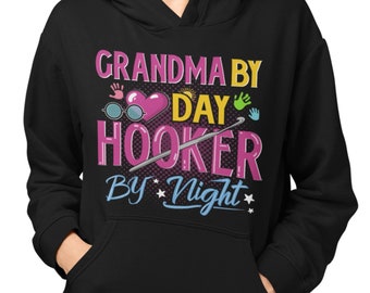 Grandma By Day Hoodie | Crochet Gifts | Crochet Hoodies | Funny Crochet Shirt