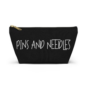 Zipper Pouch Sewing Notions Organizer  | Pins and Needles | B-214B-YA-A