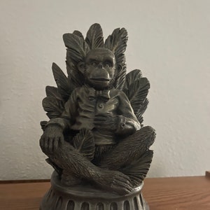 Ceramic Chimpanzee Book-End