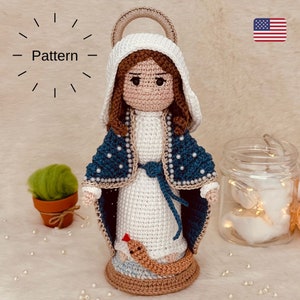 PATTERN: Our Lady of Grace - Crochet doll - Amigurumi