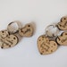 Oak Personalised Gift Heart Keyring This Mummy, Auntie, Nanny, Granny, Grandpa, Grandad, Belongs To: