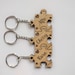 Wooden Keyring Personalised Puzzle,Friendship Jigsaw Gift Best Friends, Besties Keyrings.