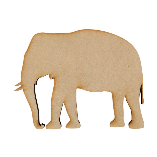 137 Wooden Elephant MDF Craft Shapes, Blank, Scrapbook, Decoration Embellishments.