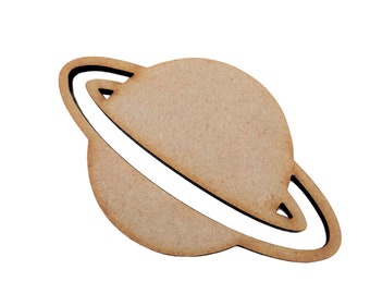 07 Wooden Planet MDF Craft Shapes, Blank, Scrapbook, Decoration Embellishments.