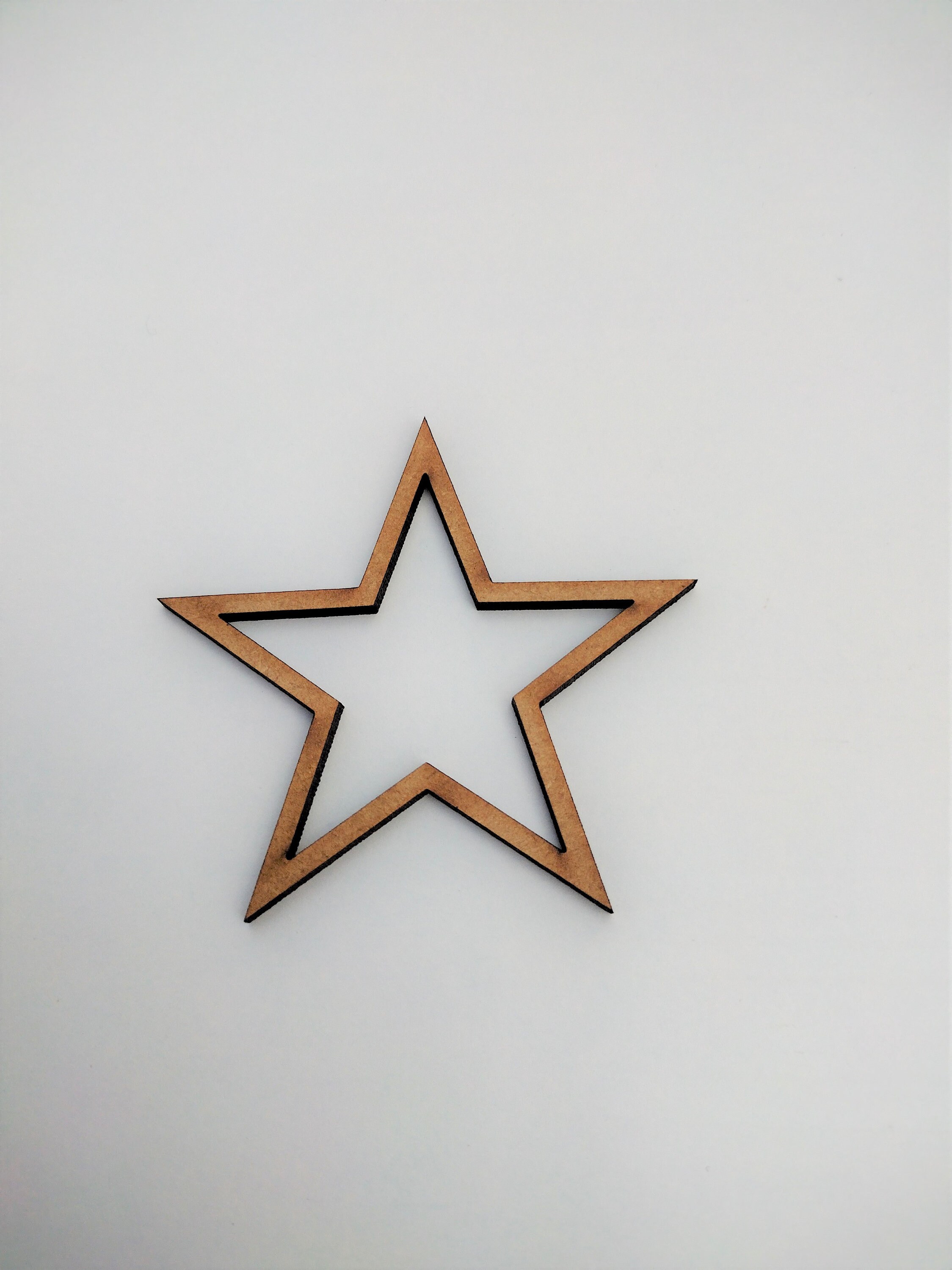 thumbnail image 2 of Ambrosia Crafts Large Wooden MDF Star Shapes – 8" & 10" Blank Cutouts For Crafts, Decor, Plaques 2 of 4