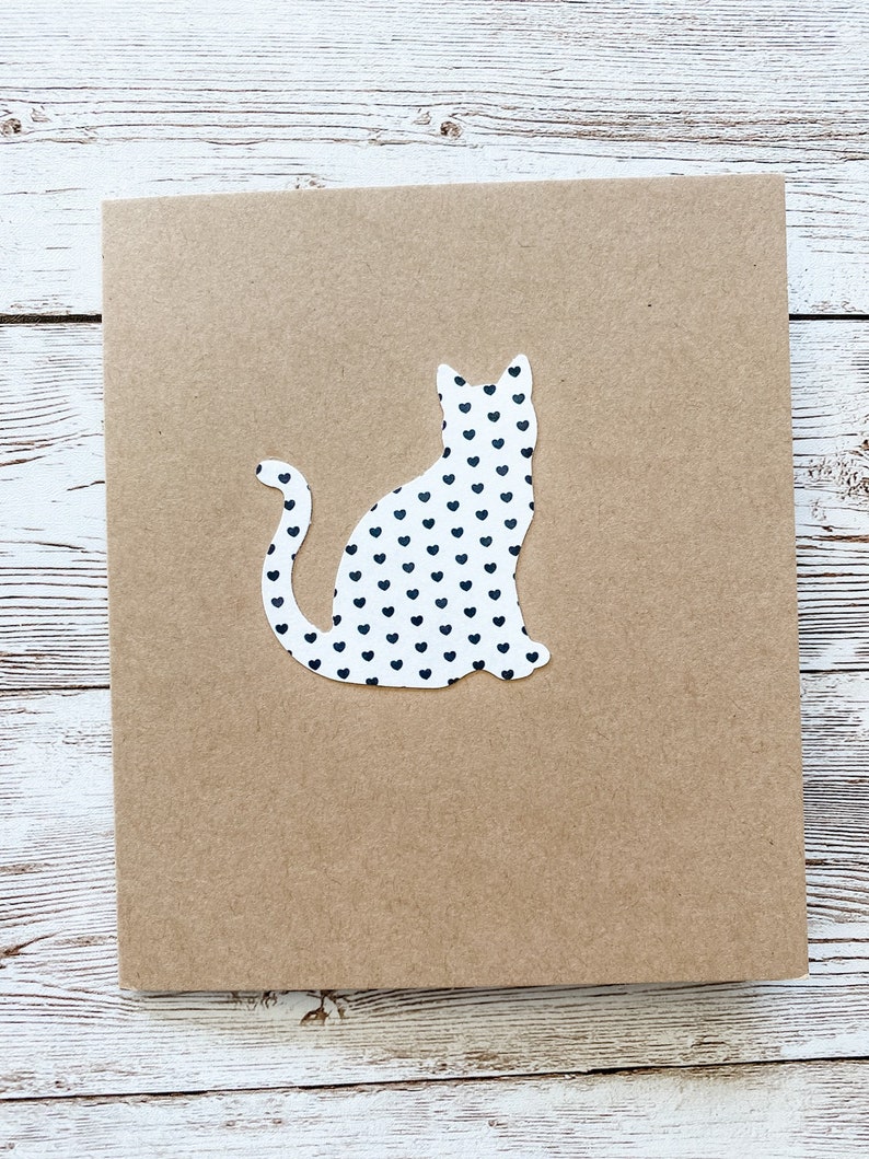 Cat Note Card Set Cat Thank You Cat Cards Blank Cat Greeting Cards Cat Card Set Cat Stationery Handmade Cards 6 ct.