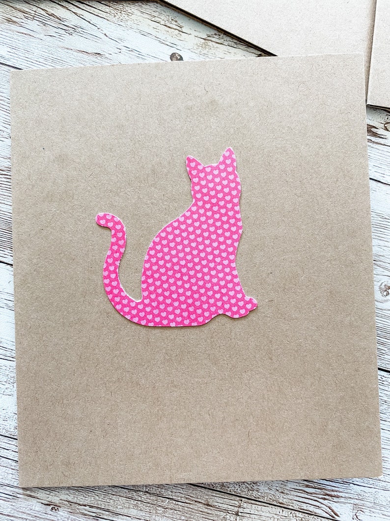 Cat Note Card Set Cat Thank You Cat Cards Blank Cat Greeting Cards Cat Card Set Cat Stationery Handmade Cards 6 ct.