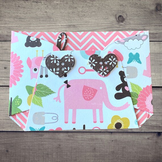 Diaper Gift Card Holder New Baby Money Card Holder Baby Etsy