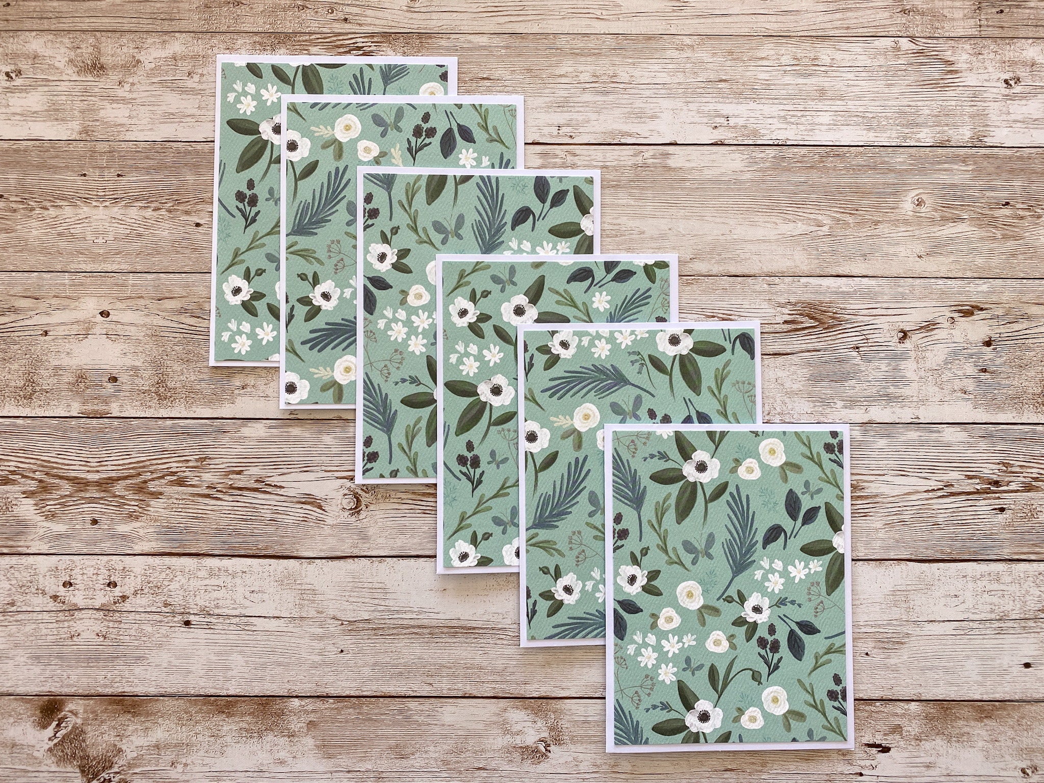 Flower Note Card Set Floral Note Card Set Floral Stationery Etsy