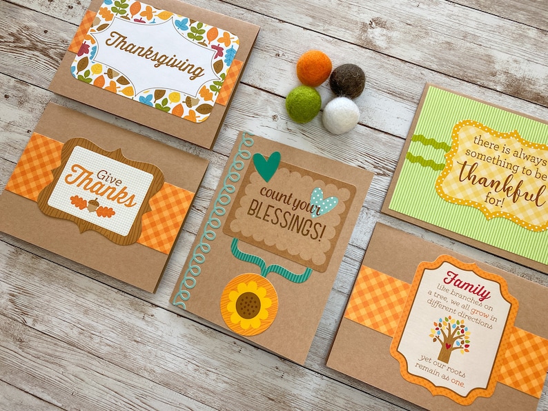 Thanksgiving Cards Blank inside Fall note cards Etsy