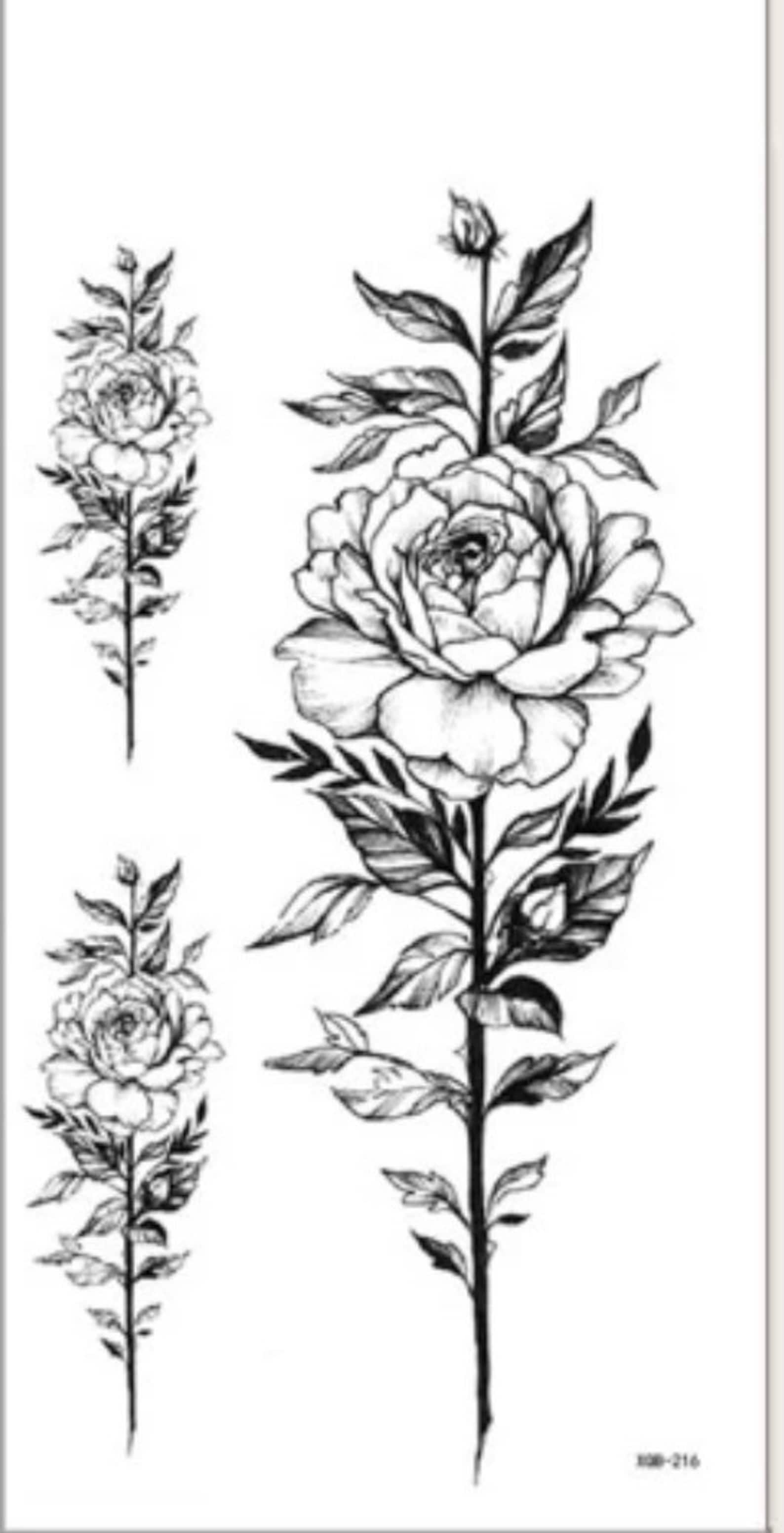 Owl Temporary Tattoo, Tattoos for Epoxy Tumblers, Floral Tattoo