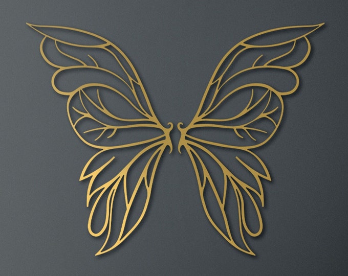 Metal butterfly wings, Metal butterfly wings wall decor, Black metal butterfly wings, Gold metal angel wings, butterfly wings wall art