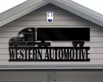 Ford truck signs for garage, Classic truck garage sign,  Truck metal garage signs