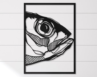 Metal Fish Wall Art, Fish Wall Art decor, Large Metal Wall Art Fish, Fish Wall Art Metal, Outdoor Fish Wall Art, Fish Wall Art For Bathroom,