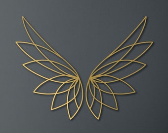 Metal angel wings, Metal angel wings wall decor, Black metal angel wings, Gold metal angel wings, Angel wings wall art, Metal wings wall art