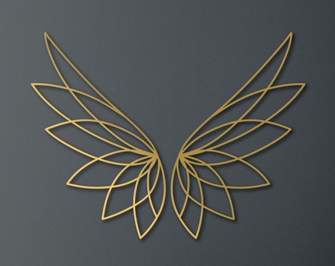 Metal angel wings, Metal angel wings wall decor, Black metal angel wings, Gold metal angel wings, Angel wings wall art, Metal wings wall art
