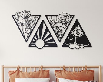 Four elements symbols , Four elements wall art, Avatar the four elements
